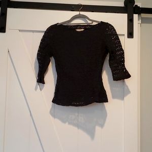 Banana Republic size 0 black Blouse